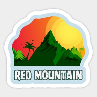 Red Mountain Sticker